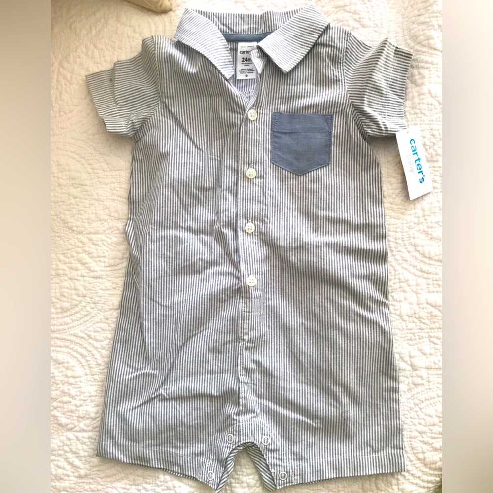 Carters boys 24 month one piece. NWT.